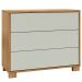 Cômoda Para Quarto 3 Gavetas 105cm Click D03 Freijó Off White - Lyam Decor