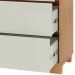 Cômoda Para Quarto 3 Gavetas 105cm Click D03 Freijó Off White - Lyam Decor