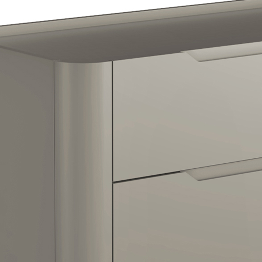 Cômoda Para Quarto Closet Orgânica 3 Gavetas Pés Industrial Preto Bliss I03 Grigio - Lyam Decor