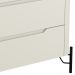 Cômoda Para Quarto Closet Orgânica 3 Gavetas Pés Industrial Preto Bliss I03 Luna - Lyam Decor