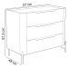 Cômoda Para Quarto Closet Orgânica 3 Gavetas Pés Industrial Preto Bliss I03 Musgo - Lyam Decor