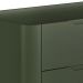 Cômoda Para Quarto Closet Orgânica 3 Gavetas Pés Industrial Preto Bliss I03 Musgo - Lyam Decor