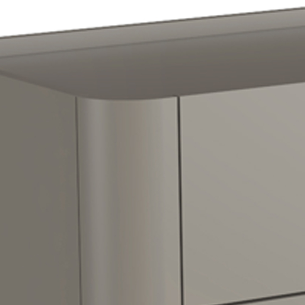 Cômoda Para Quarto Closet Orgânica 6 Gavetas Pés Industrial Dourado Bliss I03 Grigio - Lyam Decor