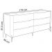 Cômoda Para Quarto Closet Orgânica 6 Gavetas Pés Industrial Dourado Bliss I03 Musgo - Lyam Decor