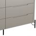 Cômoda Para Quarto Closet Orgânica 6 Gavetas Pés Industrial Preto Bliss I03 Grigio - Lyam Decor