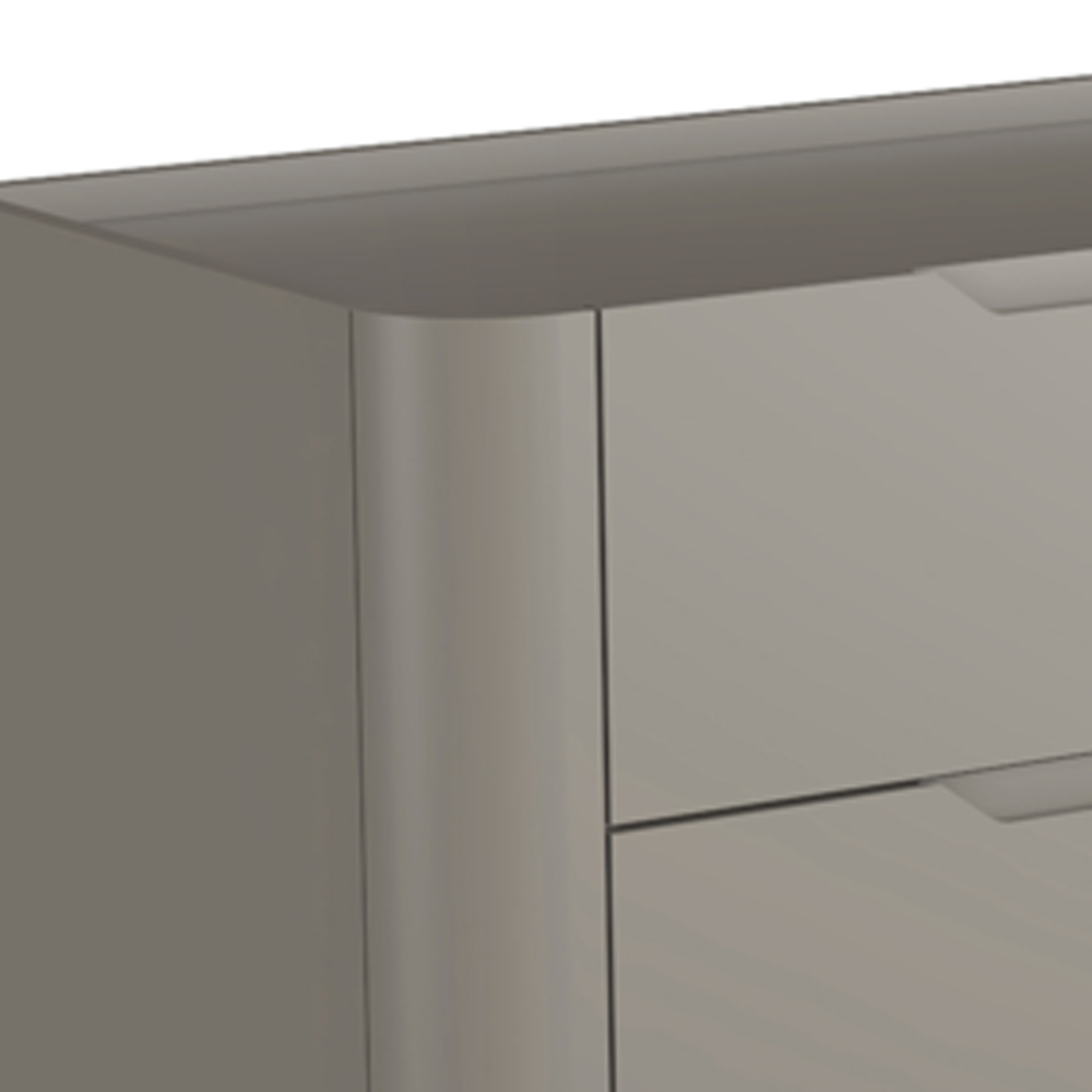 Cômoda Para Quarto Closet Orgânica 6 Gavetas Pés Industrial Preto Bliss I03 Grigio - Lyam Decor