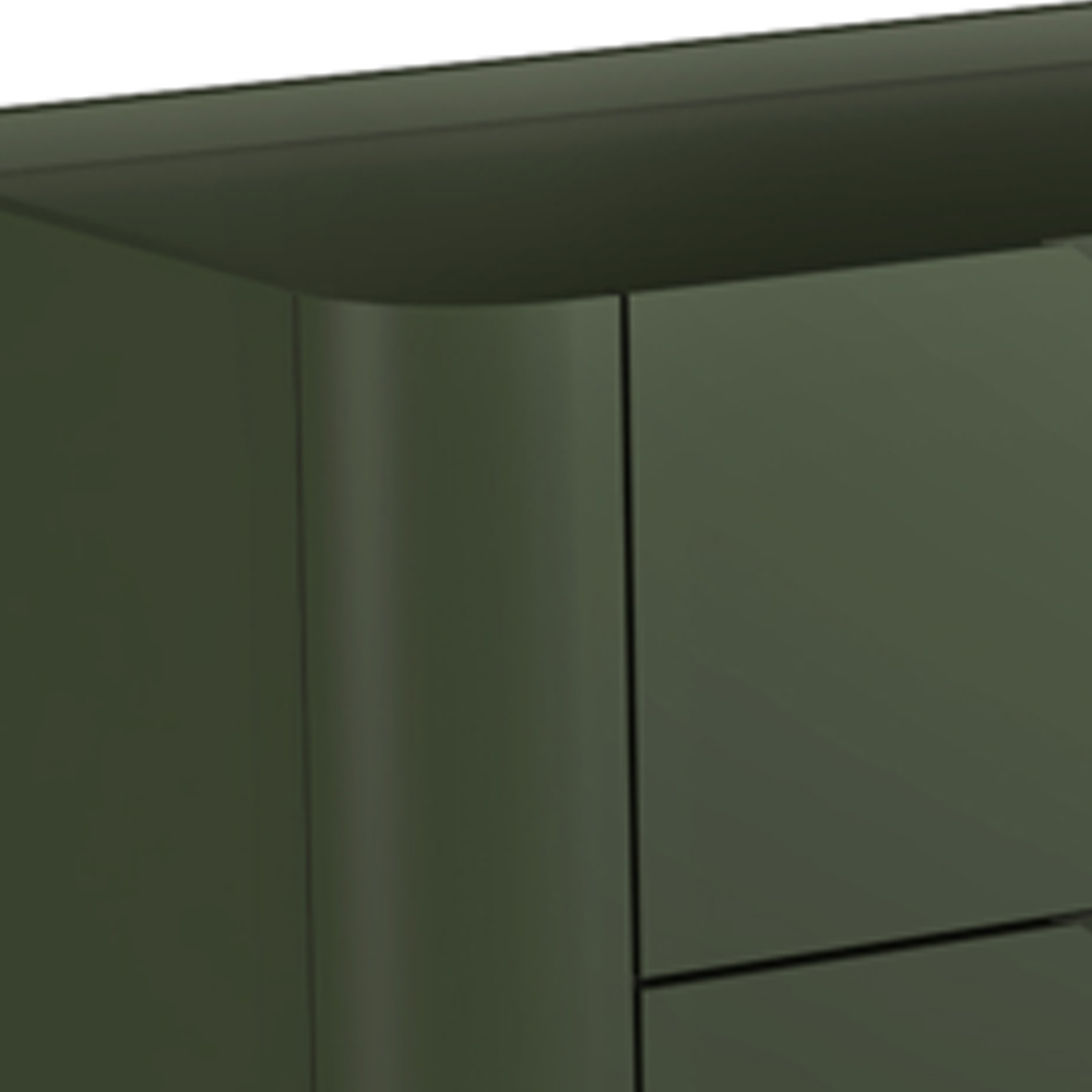 Cômoda Para Quarto Closet Orgânica 6 Gavetas Pés Industrial Preto Bliss I03 Musgo - Lyam Decor