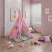 Cabana Infantil Quarto Tenda Little Hut P04 Colorido Rosa - Lyam Decor