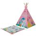 Cabana Infantil Quarto Tenda Little Hut P04 Colorido Rosa - Lyam Decor