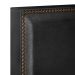 Cabeceira Box Casal Com Tachas 140 cm Vicenza L02 Facto Preto Metalizado - Lyam Decor