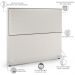 Cabeceira Box Casal Com Tachas 160 cm Vicenza L02 Bouclê Cru - Lyam Decor