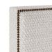 Cabeceira Box Casal Com Tachas 160 cm Vicenza L02 Bouclê Cru - Lyam Decor