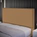Cabeceira Box Casal Com Tachas 160 cm Vicenza L02 Bouclê Mostarda - Lyam Decor