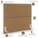 Cabeceira Box Casal Com Tachas 160 cm Vicenza L02 Bouclê Mostarda - Lyam Decor