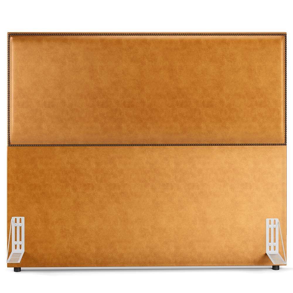 Cabeceira Box Casal Com Tachas 160 cm Vicenza L02 Couríssimo Whisky - Lyam Decor