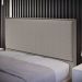 Cabeceira Box Casal King Com Tachas 195 cm Vicenza L02 Bouclê Bege - Lyam Decor
