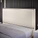 Cabeceira Box Casal King Com Tachas 195 cm Vicenza L02 Facto Pérola Metalizado - Lyam Decor