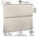 Cabeceira Box Casal King Com Tachas 195 cm Vicenza L02 Facto Pérola Metalizado - Lyam Decor
