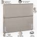 Cabeceira Box Casal King Com Tachas 195 cm Vicenza L02 Linho Bege - Lyam Decor