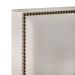 Cabeceira Box Casal King Com Tachas 195 cm Vicenza L02 Linho Cru - Lyam Decor