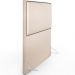 Cabeceira Box Casal King Com Tachas 195 cm Vicenza L02 Suede Bege - Lyam Decor