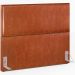 Cabeceira Box King Vicenza 195 Couríssimo Camel L02 E 2 Mesas De Cabeceira Work Branco - Lyam Decor