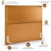 Cabeceira Box King Vicenza 195 Couríssimo Whisky L02 E 2 Mesas De Cabeceira Work Branco - Lyam Decor