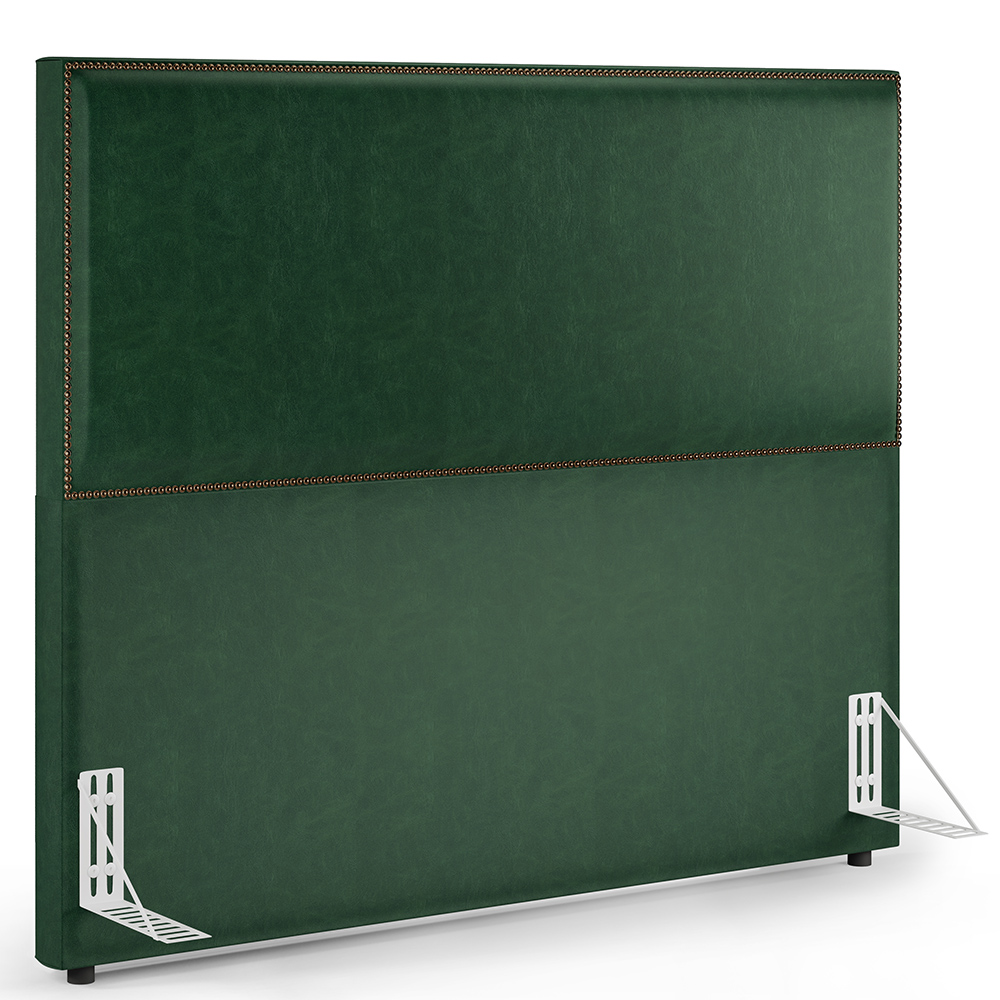 Cabeceira Box King Vicenza 195 Facto Verde Musgo L02 E 2 Mesas De Cabeceira Work Branco - Lyam Decor
