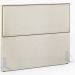 Cabeceira Box King Vicenza 195 Linho Champagne L02 E 2 Mesas De Cabeceira Work Branco - Lyam Decor