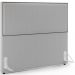 Cabeceira Box King Vicenza 195 cm Bouclê Cinza L02 Com 2 Mesas De Cabeceira Work Branco - Lyam Decor