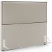 Cabeceira Box King Vicenza 195 cm Bouclê Creme L02 Com 2 Mesas De Cabeceira Work Branco - Lyam Decor