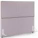 Cabeceira Box King Vicenza 195 cm Bouclê Rosê L02 Com 02 Mesas De Cabeceira Work Preto - Lyam Decor