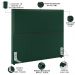 Cabeceira Box King Vicenza 195 cm Bouclê Verde L02 Com 02 Mesas De Cabeceira Work Preto - Lyam Decor