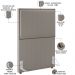 Cabeceira Box Solteiro Com Tachas 100 cm Vicenza L02 Bouclê Bege - Lyam Decor