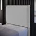 Cabeceira Box Solteiro Com Tachas 100 cm Vicenza L02 Bouclê Cinza - Lyam Decor
