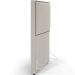 Cabeceira Box Solteiro Com Tachas 100 cm Vicenza L02 Bouclê Creme - Lyam Decor