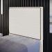 Cabeceira Box Solteiro Com Tachas 100 cm Vicenza L02 Bouclê Cru - Lyam Decor