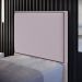 Cabeceira Box Solteiro Com Tachas 100 cm Vicenza L02 Bouclê Rosê - Lyam Decor