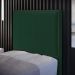 Cabeceira Box Solteiro Com Tachas 100 cm Vicenza L02 Bouclê Verde - Lyam Decor