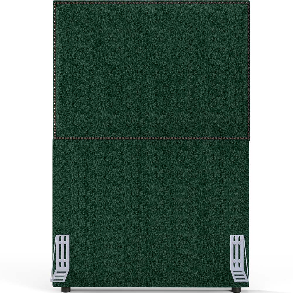Cabeceira Box Solteiro Com Tachas 100 cm Vicenza L02 Bouclê Verde - Lyam Decor