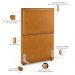 Cabeceira Box Solteiro Com Tachas 100 cm Vicenza L02 Couríssimo Whisky - Lyam Decor