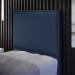 Cabeceira Box Solteiro Com Tachas 100 cm Vicenza L02 Facto Azul Marinho - Lyam Decor