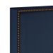 Cabeceira Box Solteiro Com Tachas 100 cm Vicenza L02 Facto Azul Marinho - Lyam Decor