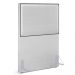 Cabeceira Box Solteiro Com Tachas 100 cm Vicenza L02 Facto Cinza Metalizado - Lyam Decor