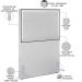 Cabeceira Box Solteiro Com Tachas 100 cm Vicenza L02 Facto Cinza Metalizado - Lyam Decor