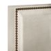 Cabeceira Box Solteiro Com Tachas 100 cm Vicenza L02 Facto Pérola Metalizado - Lyam Decor