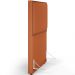 Cabeceira Box Solteiro Com Tachas 100 cm Vicenza L02 Tecido Terracota - Lyam Decor