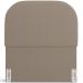 Cabeceira Cama Box 100cm Lanna com Puff Recamier Doha W01 Bouclê Bege - Lyam Decor
