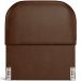 Cabeceira Cama Box 100cm Lanna com Puff Recamier Doha W01 Couríssimo Marrom - Lyam Decor