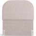 Cabeceira Cama Box 100cm Lanna com Puff Recamier Doha W01 Linho Bege - Lyam Decor
